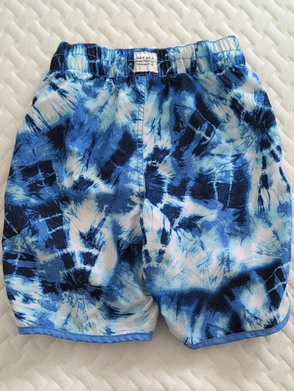 GAP Swim Shorts with Drawstring Blue Tie Dye Size Small 6-7